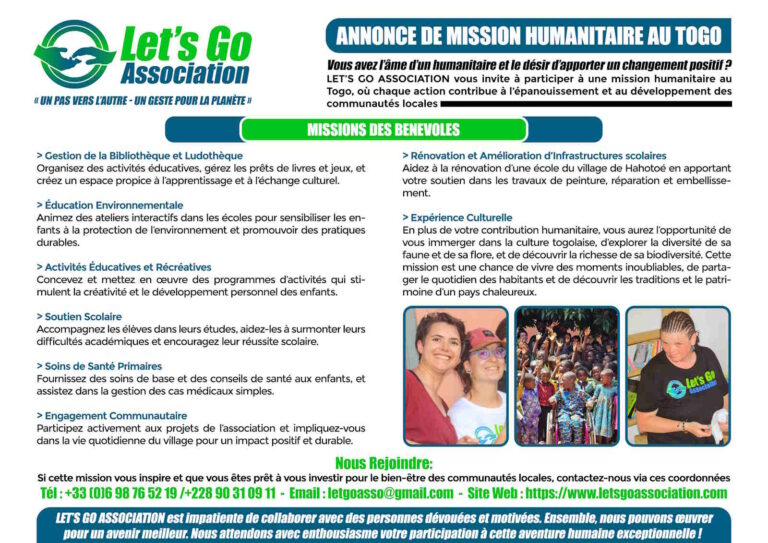 Mission Humanitaire au Togo